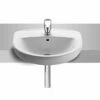 Roca Laura 510 Wide Semi Recessed White Basin