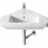 Roca Dama-N Wall Hung White Corner Basin 650mm With Fixing Kit - 32778C000