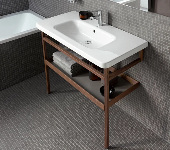 Duravit DuraStyle Floor-Mounted Towel Rail With Shelf 1 Duravit DuraStyle Floor-Mounted Towel Rail With Shelf