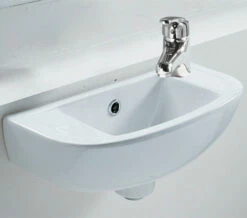 RAK Compact 1 Tap Hole White 450mm Slimline Basin