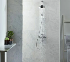 Roper Rhodes Henley Dual Function Exposed Chrome Shower System - SVSET50