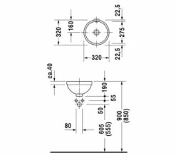 Duravit Architec Undercounter Vanity Basin 275mm - 0319270000 -Duravit Sales Shop M 2015 3 2 9 2 13 340