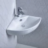Roper Rhodes Zest 630mm Corner Basin White With Overflow - Z45CB