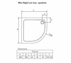 Mira Flight Low Quadrant Shower Tray White With Waste 6 Mira Flight Low Quadrant Shower Tray White With Waste -Duravit Sales Shop M 2015 3 30 8 27 3 91.1697.015.WH 2 mn