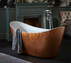 Heritage Hylton Freestanding Copper Effect Acrylic Bath 1735 X 730mm