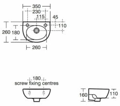 Armitage Shanks Sandringham 21 Handrinse Washbasin 350mm - Compact Design -Duravit Sales Shop M 2015 5 28 11 58 0 304