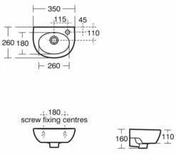 Armitage Shanks Sandringham 21 Handrinse Washbasin 350mm - Compact Design -Duravit Sales Shop M 2015 5 28 14 4 47 985