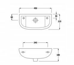 Essential Lily Slimline 450mm White Compact Basin 6 Essential Lily Slimline 450mm White Compact Basin -Duravit Sales Shop M 2015 8 31 12 16 37 639