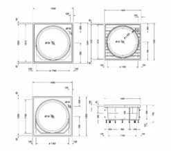 Duravit Blue Moon 1400mm Bath With Support Frame - Jet System -Duravit Sales Shop M 2016 1 8 13 53 58 86