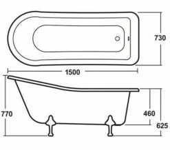 Hudson Reed Brockley Single Ended Freestanding Acrylic Bath White -Duravit Sales Shop M 2016 10 22 7 29 47 490