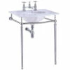 Burlington Georgian Carrara Marble Slab With Basin And Chrome Wash Stand