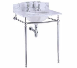 Burlington Georgian Carrara Marble Slab With Basin And Chrome Wash Stand -Duravit Sales Shop M 2016 10 8 8 1 44 463
