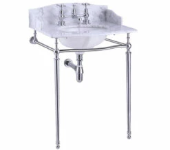 Burlington Georgian Carrara Marble Slab With Basin And Chrome Wash Stand -Duravit Sales Shop M 2016 10 8 8 2 5 58