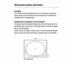 Duravit Blue Moon 1400mm Bath With Support Frame - Jet System -Duravit Sales Shop M 2016 11 2 10 14 2 391
