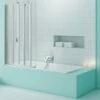 Merlyn SecureSeal 5 Fold Bath Screen 1000 X 1500mm