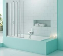 Merlyn SecureSeal 5 Fold Bath Screen 1000 X 1500mm
