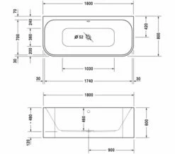 Duravit Happy D2 Back-To-Wall 1800 X 800mm Bath With Panel And Frame -Duravit Sales Shop M 2016 2 23 10 40 57 340 1