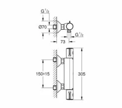 Grohe Grohtherm 800 Thermostatic Chrome Shower Mixer Valve -Duravit Sales Shop M 2016 6 3 12 42 30 452