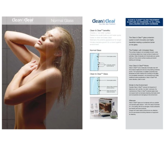 April Prestige Frame-less 2000mm High Wetroom Glass Panel 4 April Prestige Frame-less 2000mm High Wetroom Glass Panel - Image 4