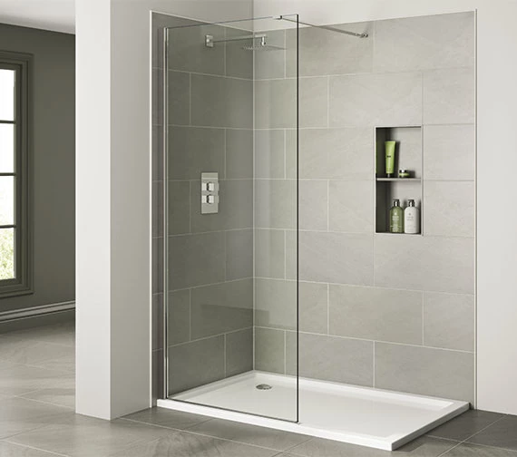 April Prestige Frame-less 2000mm High Wetroom Glass Panel 1 April Prestige Frame-less 2000mm High Wetroom Glass Panel