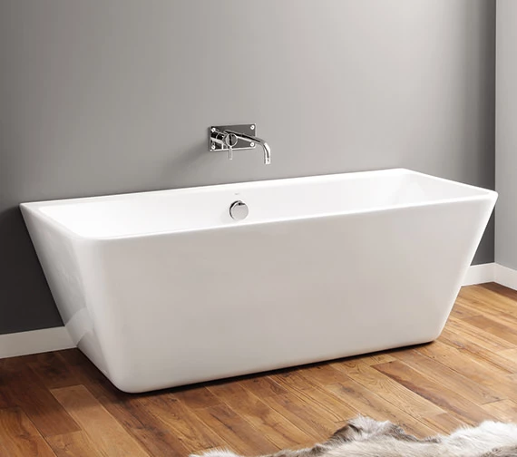 April Eppleby White 1700 X 750mm Back-To-Wall Contemporary Freestanding Bath 1 April Eppleby White 1700 X 750mm Back-To-Wall Contemporary Freestanding Bath