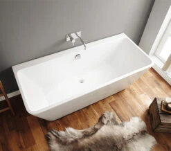 April Eppleby White 1700 X 750mm Back-To-Wall Contemporary Freestanding Bath 6 April Eppleby White 1700 X 750mm Back-To-Wall Contemporary Freestanding Bath -Duravit Sales Shop M 2016 7 27 11 4 18 735