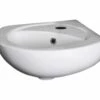 Nuie Melbourne 450 X 445mm White Corner Wall Hung Basin