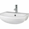 Hudson Reed Harmony 526 X 420mm Semi Recessed Basin White