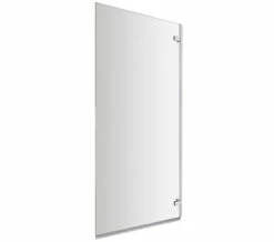Nuie Ella 780 X 1400mm Square Single Panel Hinged Bath Screen