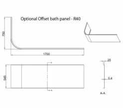 Cleargreen Viride 1700mm X 750mm Offset Bath -Duravit Sales Shop M 2016 9 26 13 26 35 149