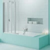 Merlyn SecureSeal 4 Fold Bath Screen 800 X 1500mm