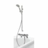 Aqualisa Midas 220 Chrome Thermostatic Bath Shower Mixer Tap With Slide Rail Kit
