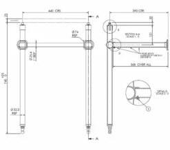 Hudson Reed Richmond Chrome Adjustable Washstand -Duravit Sales Shop M 2017 1 9 12 19 23 641