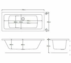 Roca The Gap Double Ended White Acrylic Bath 1700 X 700mm 5 Roca The Gap Double Ended White Acrylic Bath 1700 X 700mm -Duravit Sales Shop M 2017 11 20 10 20 52 308