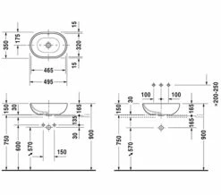 Duravit Bathroom Foster 495 X 350mm Countertop Wash Bowl - 335500000 -Duravit Sales Shop M 2017 11 29 12 20 4 108