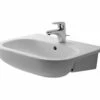 Duravit D-Code 550mm Semi-Recessed Washbasin