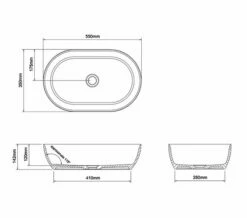 Clearwater Formoso ClearStone Countertop Basin 550 X 350mm -Duravit Sales Shop M 2017 12 12 11 29 24 80