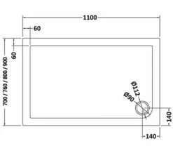 Nuie Hydrastone 1100mm Rectangular White Shower Tray - Corner Waste 6 Nuie Hydrastone 1100mm Rectangular White Shower Tray - Corner Waste -Duravit Sales Shop M 2017 12 13 10 23 13 812
