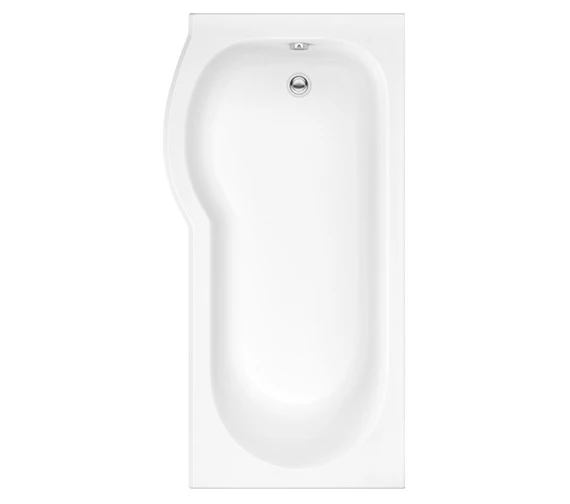 Trojan Concert P Shaped Encapsulated Baseboard Shower Bath White 1 Trojan Concert P Shaped Encapsulated Baseboard Shower Bath White