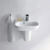 Duravit D-Code 450mm Handrise Basin With Tap Hole And Overflow - 7054500002