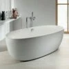Roca Varginia White Oval 1700 X 800mm Freestanding Acrylic Bath With Waste Kit