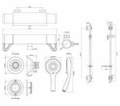 Triton Elina Chrome Bar Mixer Exposed Thermostatic Shower Valve With Riser Rail 9 Triton Elina Chrome Bar Mixer Exposed Thermostatic Shower Valve With Riser Rail -Duravit Sales Shop M 2017 4 18 7 33 26 562
