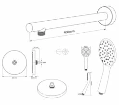 Triton Circular Dual Control Mixer Shower Combination Pack 1 - Chrome Finish -Duravit Sales Shop M 2017 4 24 8 5 17 315