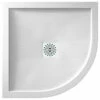April Waifer Quadrant Slate Effect White Shower Tray