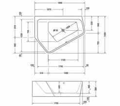 Duravit Paiova 1900mm X 1400mm Right-Left 5 Corner Bath With Panel -Duravit Sales Shop M 2018 1 1 7 22 56 35