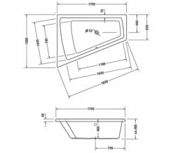 Duravit Paiova 1700mm X 1300mm Right-Left Backrest Slope Bath With Frame 6 Duravit Paiova 1700mm X 1300mm Right-Left Backrest Slope Bath With Frame -Duravit Sales Shop M 2018 1 2 7 47 3 529