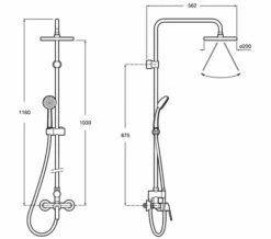 Roca Victoria Pro Chrome Single Lever Shower Column -Duravit Sales Shop M 2018 1 25 7 5 7 289