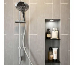 Bristan Casino Chrome Shower Kit With 3 Function Push Button Handset