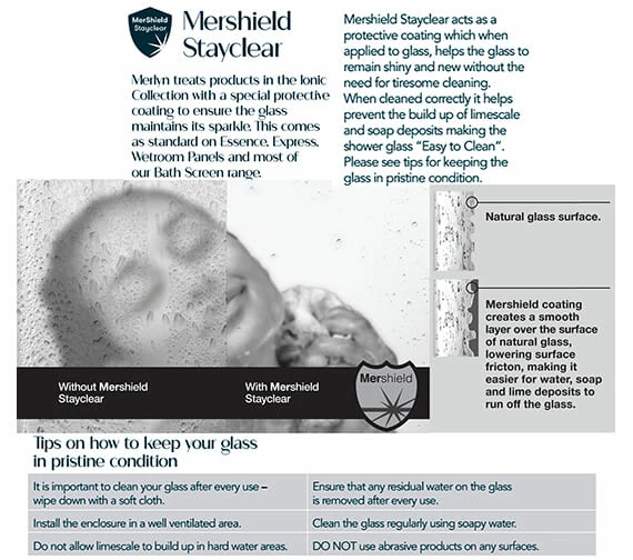 Merlyn Black Squared Showerwall Wetroom Panel - BLKFSWCTL90 4 Merlyn Black Squared Showerwall Wetroom Panel - BLKFSWCTL90 - Image 4