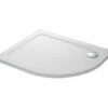 Mira Flight Safe Offset Quadrant Shower Tray White With Waste
